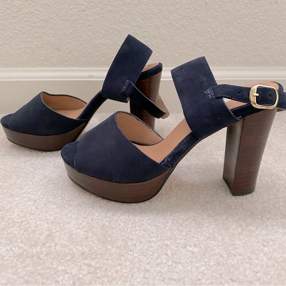 H&M Suede Platform Sandals, 36